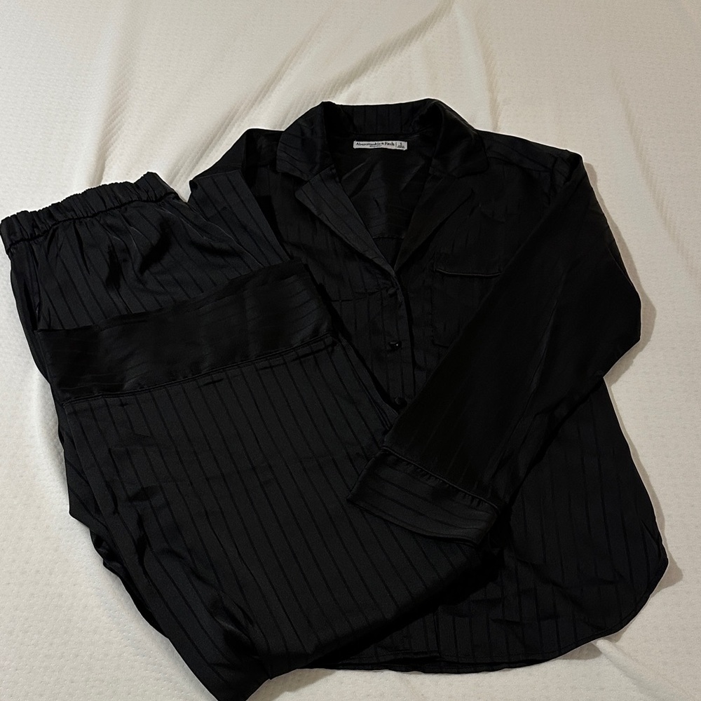 Abercrombie & Fitch Black Pajama Set